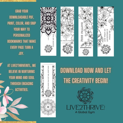 Bookmark, Color Your Own  - 10 in each Download